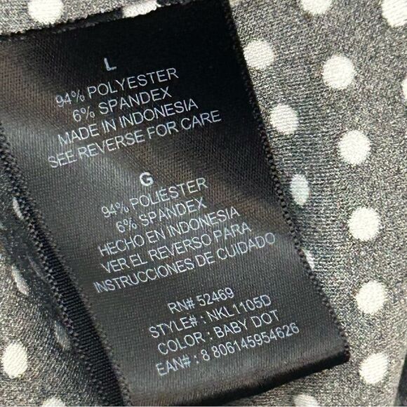 Norma Kamali Polka Dot Print Short Sleeve Faux Wrap Dress - Picture 7 of 10